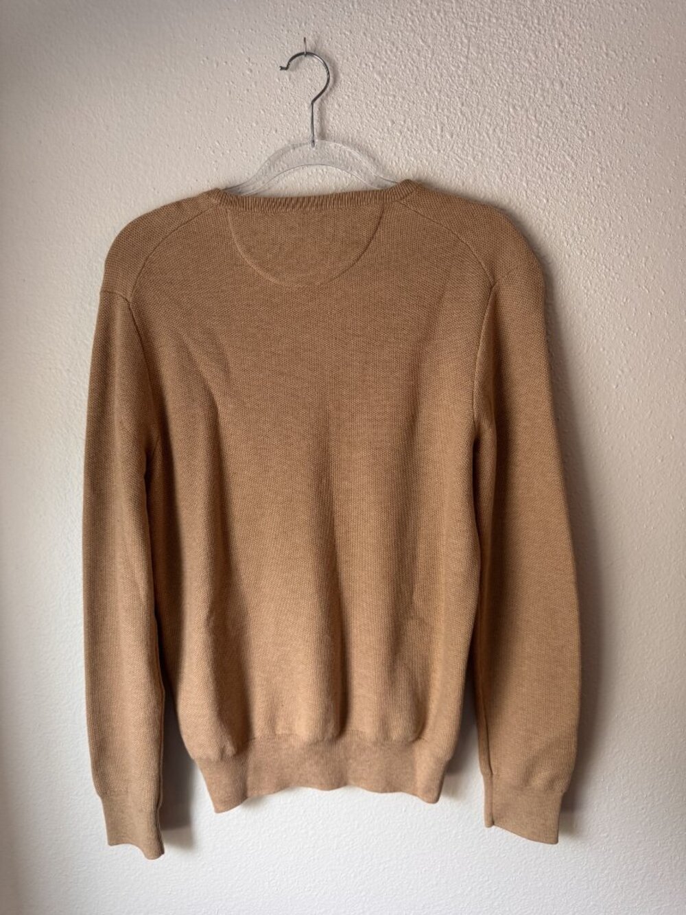 Polo Ralph Lauren Tan Textured Knit Crewneck Sweater Men’s Small